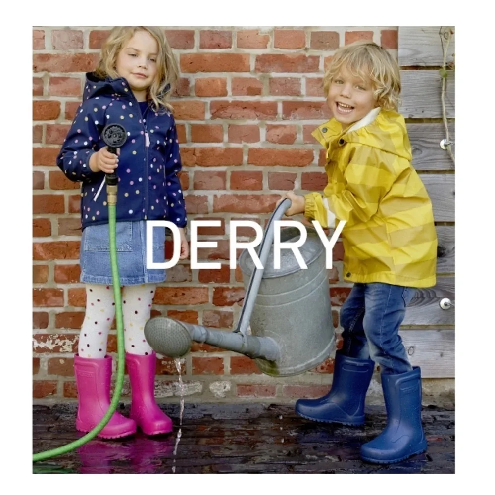 BIRKENSTOCK Derry Kids EVA Rain Boot in Neon Pink Size 3